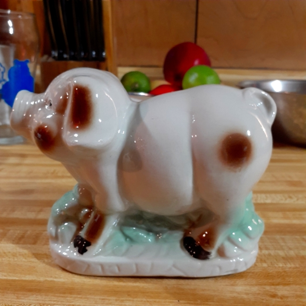 Porcelain Pig Figurine Vintage K's Collection